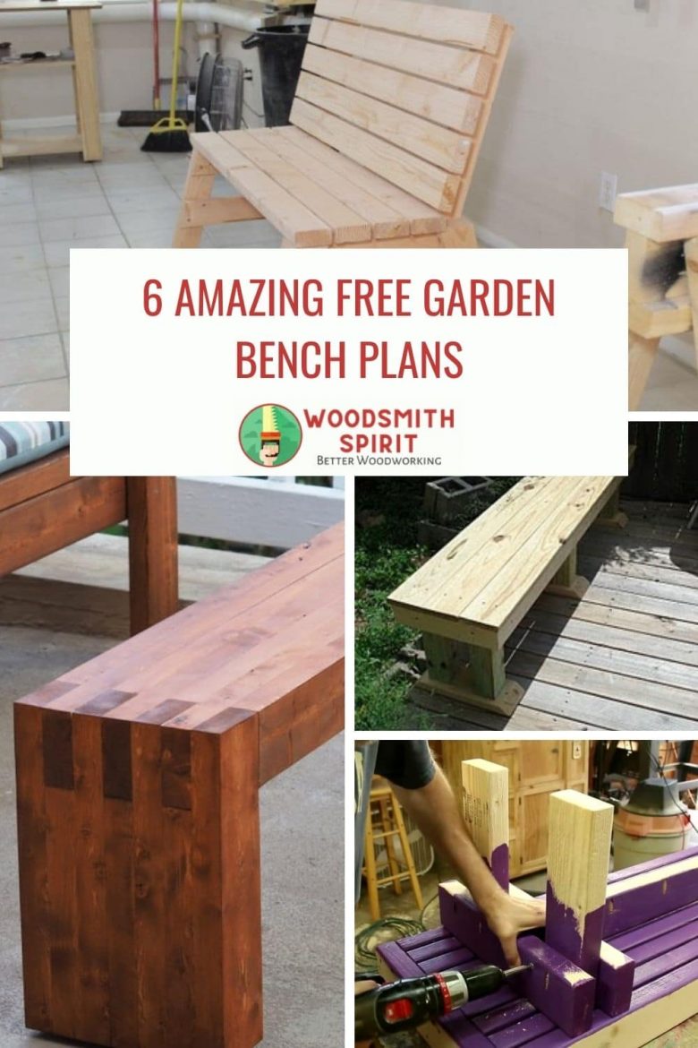 Free DIY garden bench plans